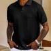 Men's Clothing Fashion Texture Shirt Loose Short Sleeved T Shirt Tops_viptrois.com