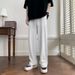 Men's Summer Ice Silk Pants Trendy Striped Plus Size Straight Leg Loose Floor Length Casual Long Pants_viptrois.com