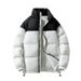 Men's Clothing New Winter Stand Collar Cotton Coat For Men And Women, Same Style, Trendy Brand, Loose Plus Velvet Bread Cotton Coat, Couple Jacket_viptrois.com