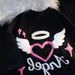 Men's Clothing Foam Angel Love Short Sleeved T Shirt Women_viptrois.com