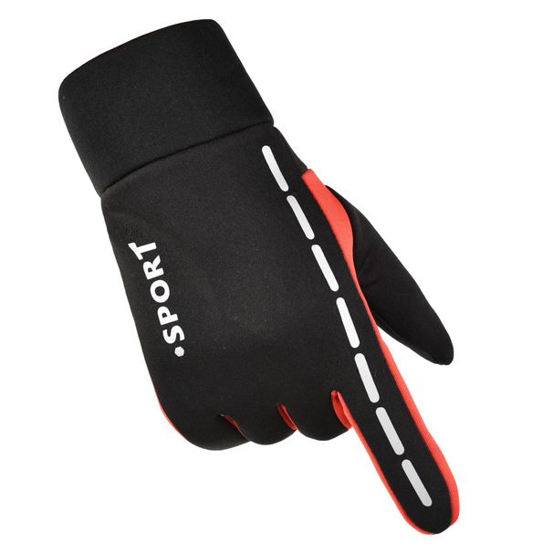 Cycling Warm Gloves Men's Autumn And Winter Outdoor Riding Plus Velvet Thick Touch Screen Non-slip Waterproof Sports Gloves Women_viptrois.com