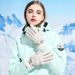 T-BAGWELL Winter Thermal Waterproof Ski Gloves For Women - Windproof Fleece-Lined Touchscreen Gloves For Snowboarding, Cycling & Outdoor Activities_viptrois.com