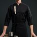 Men's Clothing Chef Chef Work Clothes Long Sleeve Men Autumn And Winter Catering Hotel Hot Pot Barbecue Restaurant Back Kitchen Work Clothes_viptrois.com