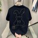 Summer Ice Silk Short Sleeve T-Shirt Men's Trendy Brand Printed Crew Neck Slim Sleeve T-Shirt_viptrois.com