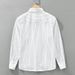 Striped Fresh Long Sleeved Shirt For Men, Fashionable And Versatile, Artistic And Casual Loose Top_viptrois.com