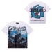 American Fashion High-Quality Street Retro Skull Print Loose Fit Trendy Unisex Short Sleeve T-Shirt_viptrois.com