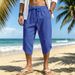 Men's Clothing Men's Summer Hawaiian Beach Loose Sports Casual Waffle Scissor Shorts For Formal & Casual For Men_viptrois.com