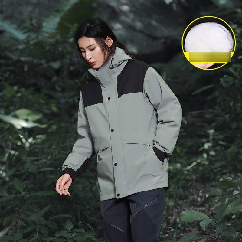 3-in-1 Waterproof Ski Jacket For Men & Women – Detachable Thermal Lined Winter Coat For Hiking & Snow Sports (Orange/Black/White/Army Green/Lime)_viptrois.com