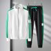 Casual Sports Two-piece Men's Sweater Pants Trendy Teen Cardigan Fashion Suit_viptrois.com