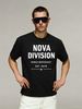 Men's 100% Cotton NOVA DIVISION Letter Star Printed Short Sleeve T-Shirt 2026 New Summer Casual Round Neck Regular Fit Streetwear Graphic Tee_viptrois.com