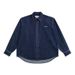 Spring And Autumn New Denim Shirt Jacket Men's Loose Silhouette Trendy Brand Washed Casual Long Sleeved Lining_viptrois.com