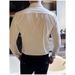 Men's Clothing High Grade Tuxedo White Shirt Men's Business Suit Accordion Pleated Shirt_viptrois.com