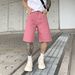 Men's Clothing New Trendy Korean Style Ripped Jacquard Denim Shorts Men's Summer Thin Loose Casual Men's Five Point Jeans_viptrois.com
