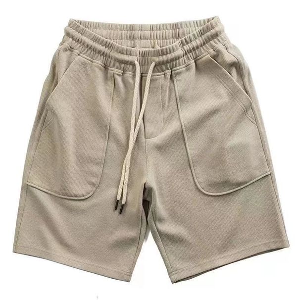 Men's Clothing Knitted Shorts Loose Casual Shorts Thin Sports Pants Trendy Beach Shorts_viptrois.com