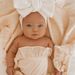 Infant And Toddler Oversized Bow Headband Children's Waffle Knitted Knotted Headband Fontanelle Protection Hair Ornament Head Flower_viptrois.com