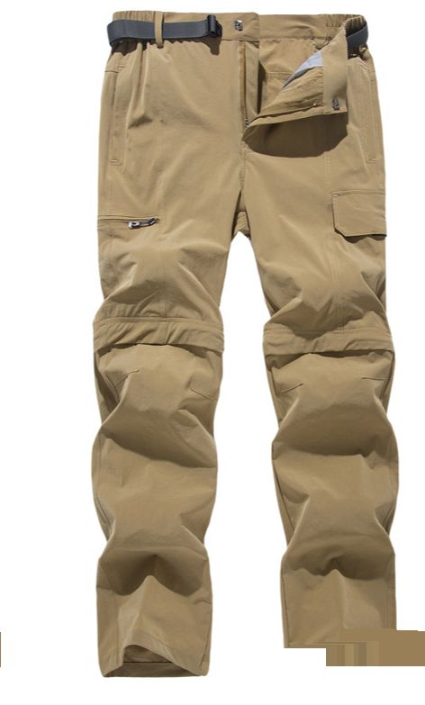 Men's Clothing Outdoor Sports Spring And Summer Trousers Can Be Detached Into Shorts Thin Breathable Hiking Pants_viptrois.com