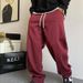 Men's Clothing "Bordeaux Monarch Sweatpants – Plus-Size Lounge Kings With Street Cred"_viptrois.com