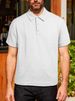 New Summer Loose Casual Polo Shirt With Jacquard Fabric For Men_viptrois.com