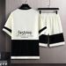 Men's Clothing Men's Summer Sports Suit Fashionable Casual Two Piece Set Thin T-Shirt And Shorts Trendy Youthful Clothing_viptrois.com