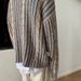 Pure Autumn Winter Cleanfit Retro Striped Color-Block Sweater Men's High-End Korean Style Round Neck Casual Knitwear_viptrois.com