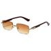 Square Frameless Sunglasses - Compact UV400 Tech Shades (2025 Minimalist Trend)_viptrois.com