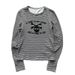 Men's Clothing Retro High Street Color Matching Long Sleeved Pullover Printed Sweatshirt Hoodie Round Neck Long Sleeved Striped Printed T Shirt_viptrois.com