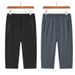 Men's Clothing Men's Cropped Pants Summer Style Loose Flat Foot Quick Drying Cropped Sports Pants Half Pants Casual_viptrois.com