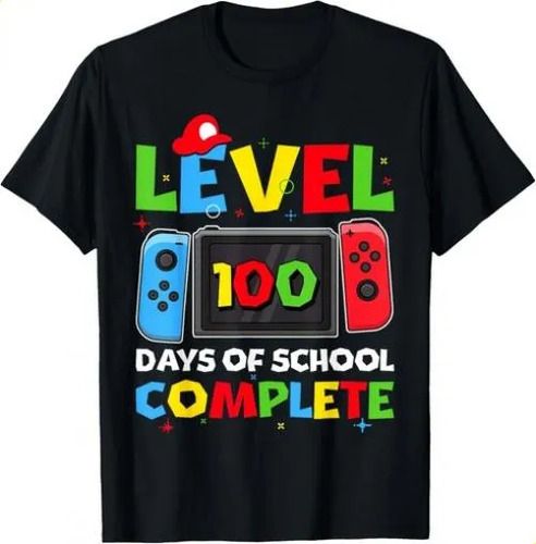T-shirtlevel 100 Days Of School Complete Video Game 2026 100th Da_viptrois.com