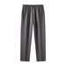Men's Heavyweight Terry Cloth Sweatpants Trendy Retro Sporty Loose Straight Leg Drawstring Casual Bottoms 340G_viptrois.com
