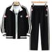 Men's Clothing Sports Suit Windbreaker Suit Simple Style Street Fashion Zipper Color Matching Jacket_viptrois.com