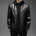 Men's Spring New Haining Sheep Genuine Stand Up Flip Collar Thin Leather Jacket_viptrois.com