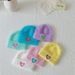 Kids' caps Girls mink Velvet Love embroidered pullover hat Candy color rolled edge soft warm skin Autumn and winter_viptrois.com