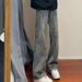 Men's Clothing High Street Retro Stitching Split Straight Jeans Men's Loose Slim All Match Casual Ins Trendy Trousers_viptrois.com