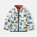XUANMU Boys Girls Padded Jacket Outside Cartoon Dinosaur Toddler Zipper Standing Collar Jacket XB093_viptrois.com