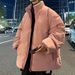 2025 Men's Cotton Robe Bread Robe Trendy Brand Down Cotton Port Wind Two Sided Wearing Cotton Robe Inside And Outside_viptrois.com