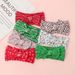 European and American Christmas hair accessories children bow headband nylon 3D digital printing baby fontanelle baby hair band_viptrois.com