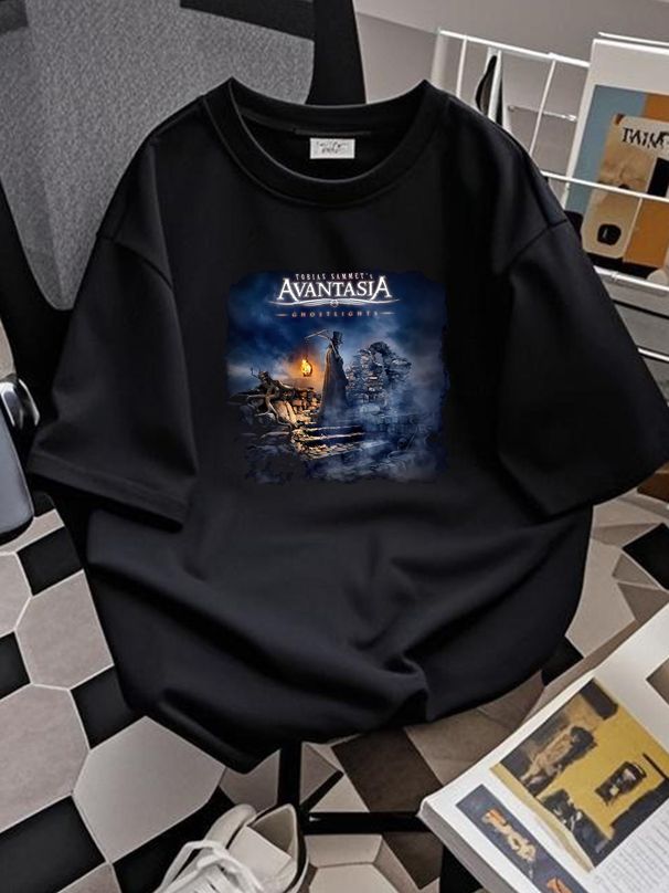 Rare Avantasia Ghostlights Cotton Black Men S To 5Xl T- Shirt Gift Fans HN847 Soft Versatile Homme Fashion Breathable Graphic Streetwear Casual_viptrois.com