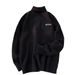 Autumn And Winter Thick Loose Knitted Sweater Retro High Neck Sweater For Men_viptrois.com