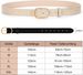 Leather For Jeans Fashion Gold Buckle Women's Dress Belt_viptrois.com