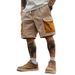 Men's Clothing Summer Work Shorts Men's Casual Pants With Multiple Pockets Loose Retro All Match Five Point Pants High Street_viptrois.com