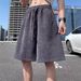 Men's Casual Shorts Trendy Loose Fit Summer Style Jacquard Design Wheat Ear Pattern For Teenagers_viptrois.com