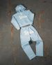 Retro Print Hoodie & Jogger Set For Men - High Street Fashion Loose Fit Hip Hop Streetwear (Black/Brown/Blue)_viptrois.com