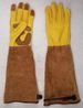 Unisex Green riding long garden gardening gloves cowhide wear-resistant beekeeping anti-shock anti-stab anti-cutting anti-hot_viptrois.com