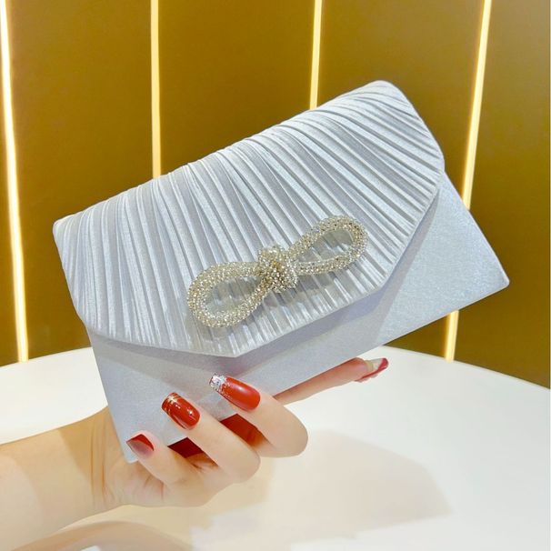 Women’s Bags Bow Full Of Diamonds And Rhinestones With Diamonds Handmade Jewelry Accessories Light Luxury Elegant Temperament Clutch Bag_viptrois.com