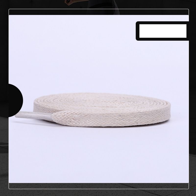 Shoe Accessories flat shoelaces men and women casual canvas Martin boots wide black and white_viptrois.com