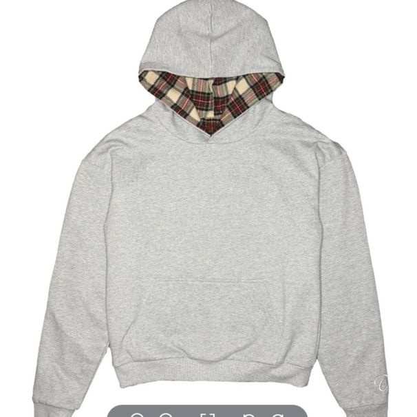 "Reversible Plaid Hooded Jacket For Men & Women - Vintage Streetwear Cotton Blend Coat With Embroidery Detail"_viptrois.com