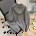 Autumn And Winter New Hooded Sweater Men's Half Zip Warm Loose High End Jacket_viptrois.com