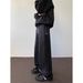 Men's High Street Athletic Sweatpants Loose Fitting Straight Leg Striped Casual Retro Trendy Wide Leg Pants For Spring And Autumn_viptrois.com