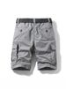 Men's Summer New Style Cotton Padded Loose-Sleeved Simple Casual Work Pants With Belt_viptrois.com