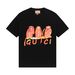 Early spring new animal print internet famous men's and women's OS loose short sleeved T-shirt base shirt_viptrois.com